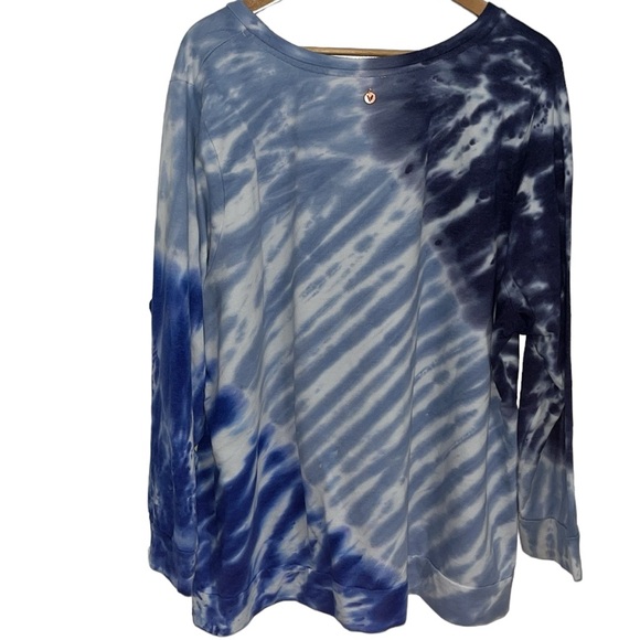 Blue White Tie Dye Sweatshirt Plus Size from Livi (26/28) - Picture 4 of 4